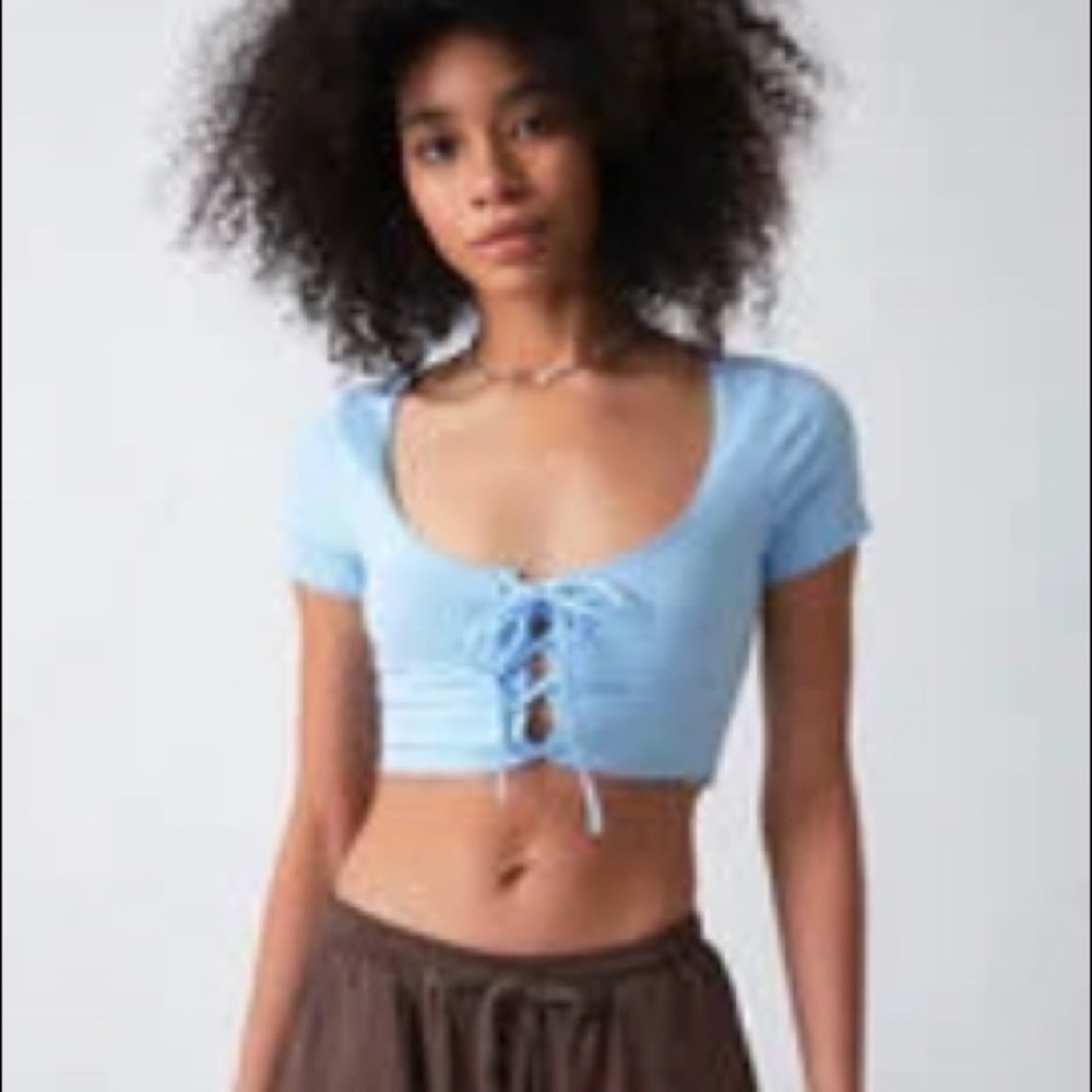 Light blue Pacsun crop top